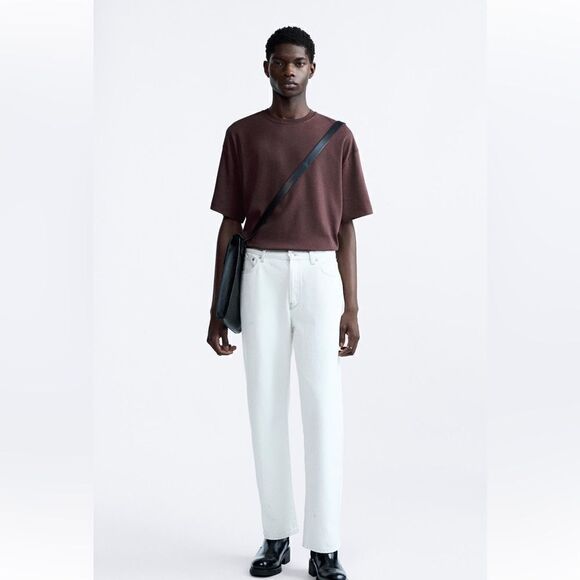 NWT ZARA RELAXED FIT T-SHIRT SZ L - Picture 7 of 7